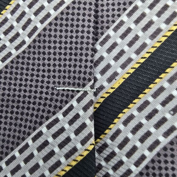 Rene Chagal Multicolor Fine Geometric Men's Tie, Vintage 57 x 4 In Necktie - Picture 5 of 6